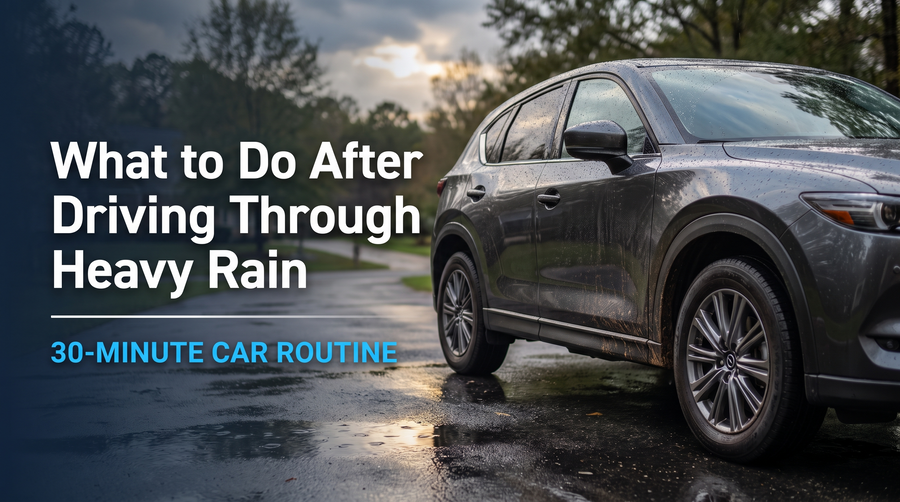 What to Do After Driving Through Heavy Rain: 30-Minute Car Routine