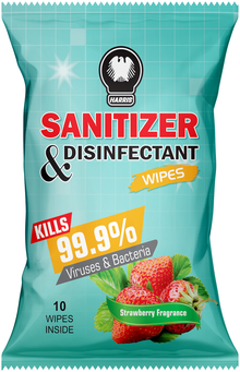 SANITIZER & DISINFECTANT WIPE